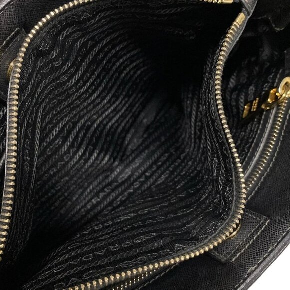 PRADA Galleria Bag Black Saffiano Lux (Leather) Tote Bag 624-080825 - Picture 12 of 14